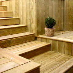 Deck - Pinheiro Tratado com nodosos